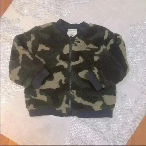 First Impressions Baby Camo Print Sherpa Jacket, Infant Toddler‎ Winter Coat - Picture 2 of 3
